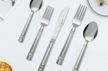 Mainstays 49 Piece Elena Stainless Steel Flatware Set Just $10.97!